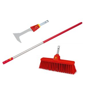 Wolf Garten Handle, Broom and Scraper
