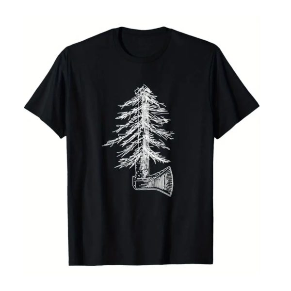 CEuk Vintage Axe Logging T-Shirt Black S-XXL