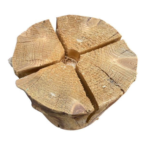 Fancy Flames Swedish Log Candle Wooden Fire Block Top