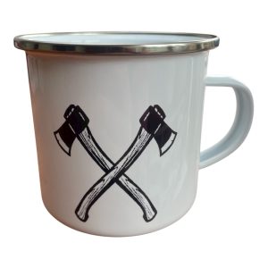 CEuk Axes Enamel Mug 370ml Right
