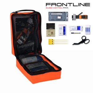 Stein FRONTLINE Bleed Control Trauma Kit Contents and Bag