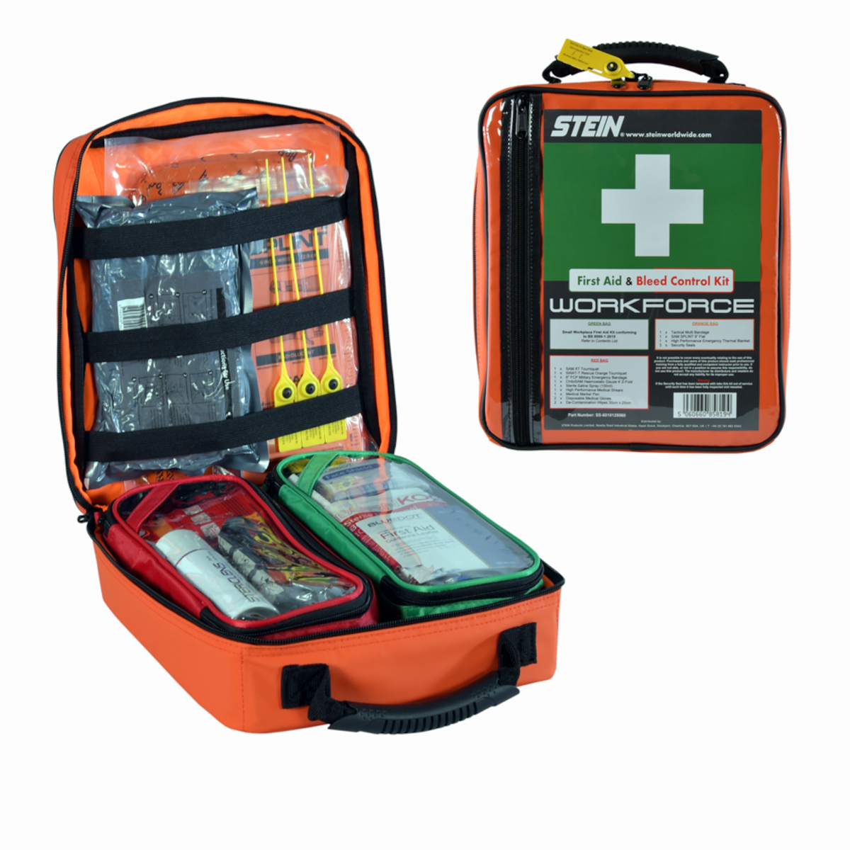 Stein WORKFORCE First Aid and Bleed Control Trauma Kit Packaged