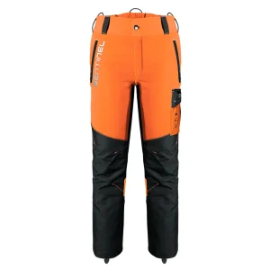 Stein Sentinel Type A Chainsaw Trousers - Hi-Viz Orange Long Leg