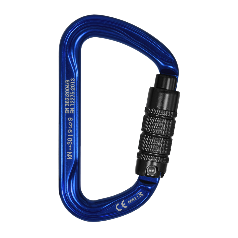 Stein Secura D 3 Way Carabiner - Blue - Twin Pack - Image 3