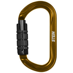 Stein Secura OVAL 3 Way Carabiner - Gold