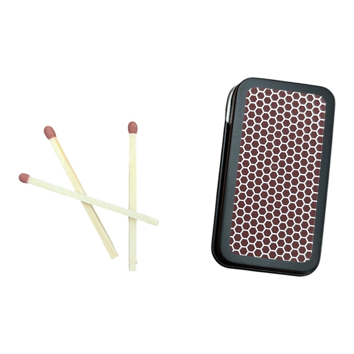 CEuk Lone Wolf Vintage Matchbox Tin & 30 Matches Reverse