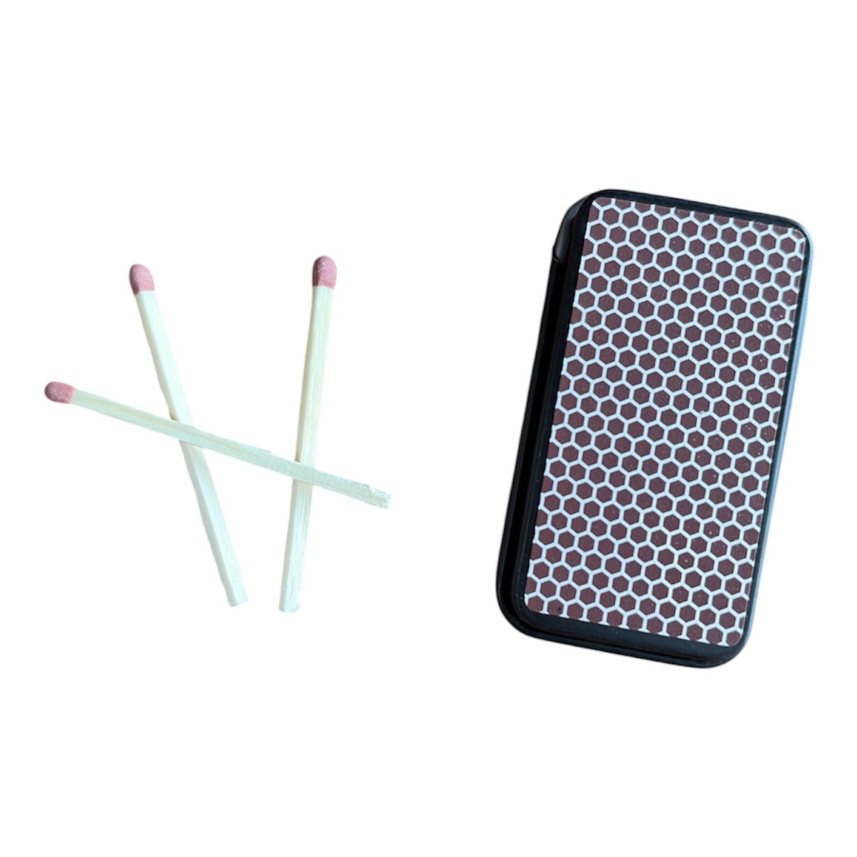 CEuk Mountain Peaks Vintage Matchbox Tin & 30 Matches Reverse